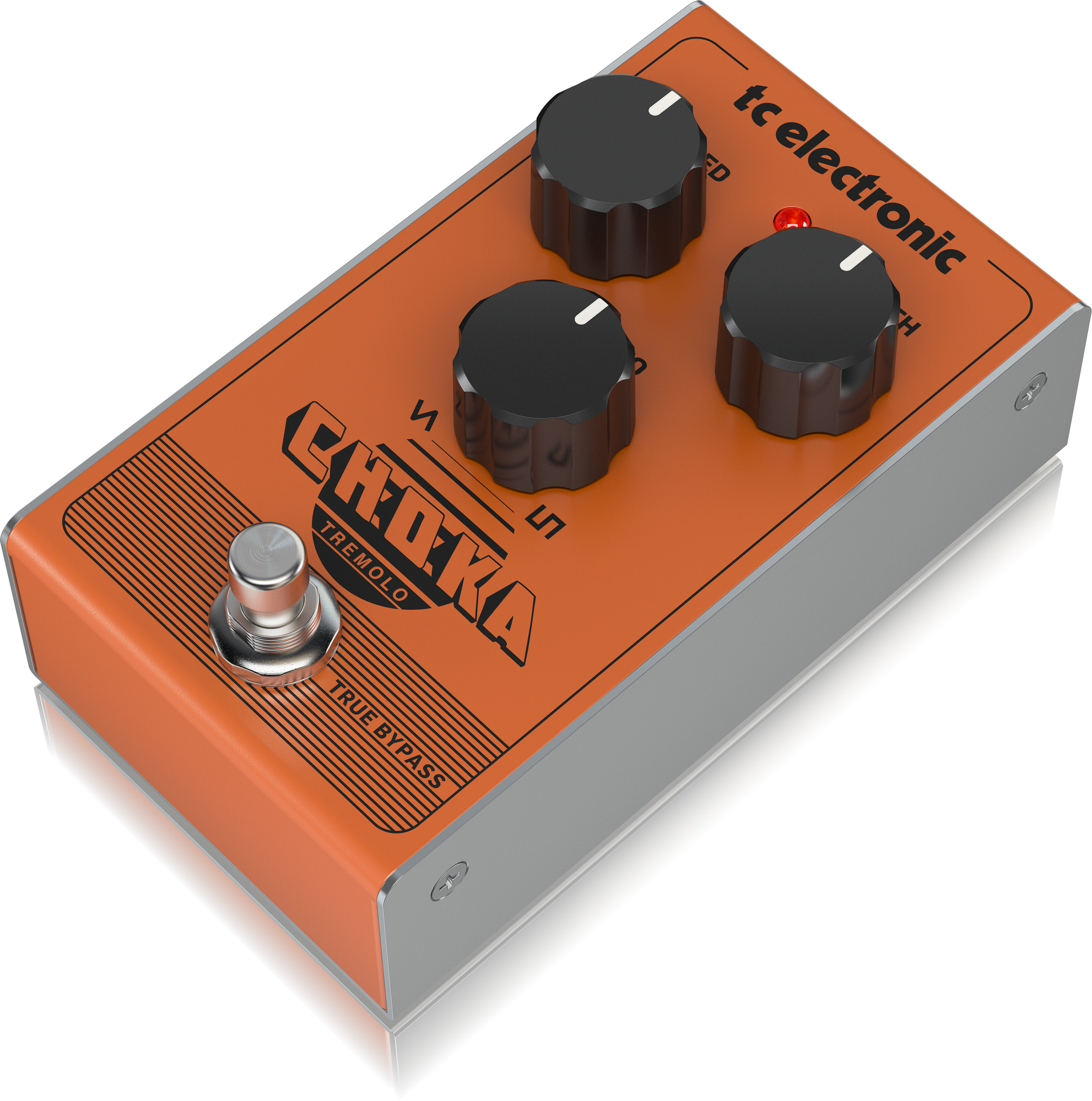 TC Electronics Choka Tremolo Vintage-Flavored All-Analog Tremolo Pedal with 3-Knob Design and Seamless Morphing Between LFO Styles, TC ELECTRONIC, EFFECTS, tc-electronic-effects-tc-choka-tremolo, ZOSO MUSIC SDN BHD