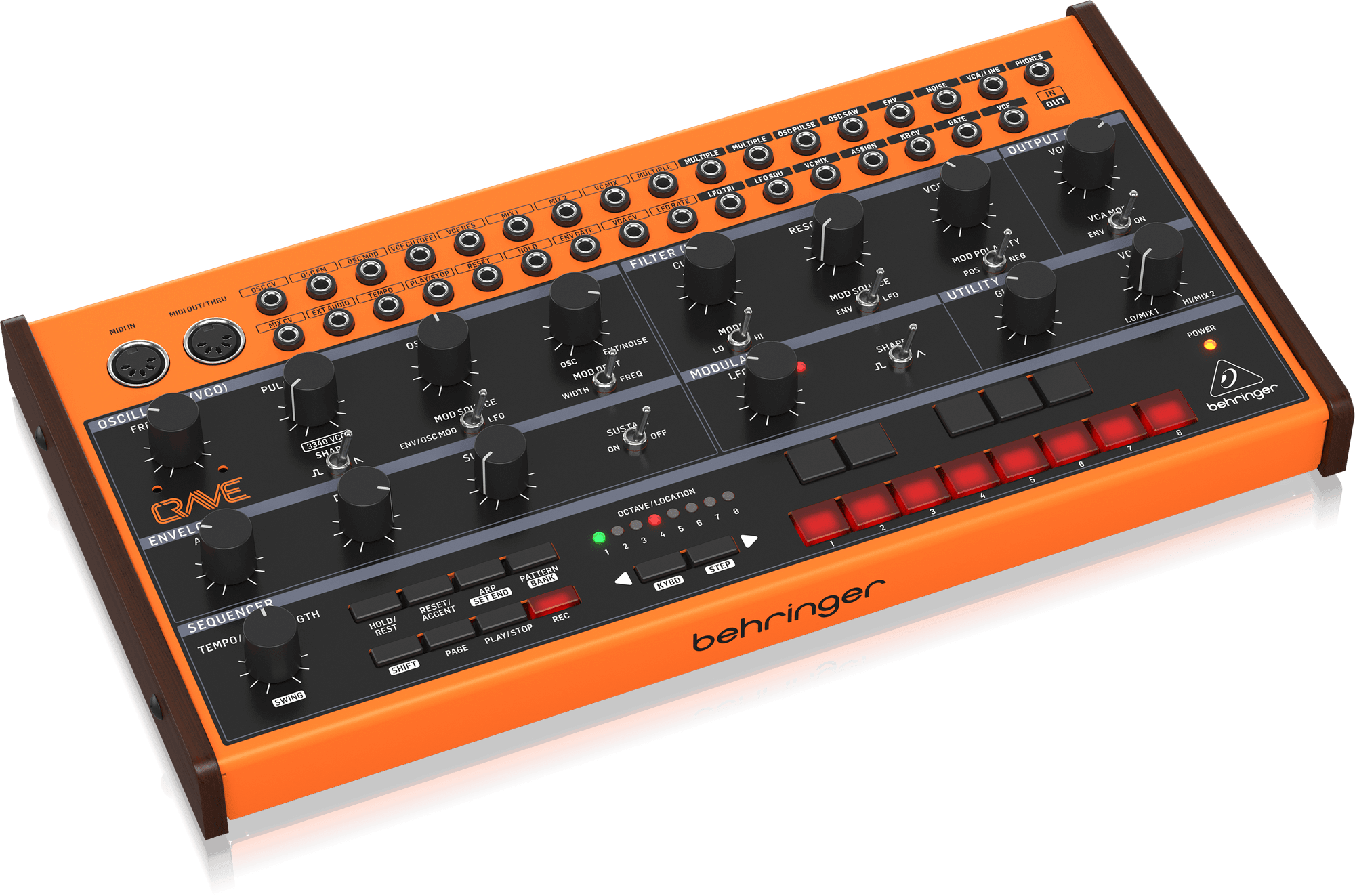 Behringer Crave Analog Synthesizer with Sequencer | BEHRINGER , Zoso Music