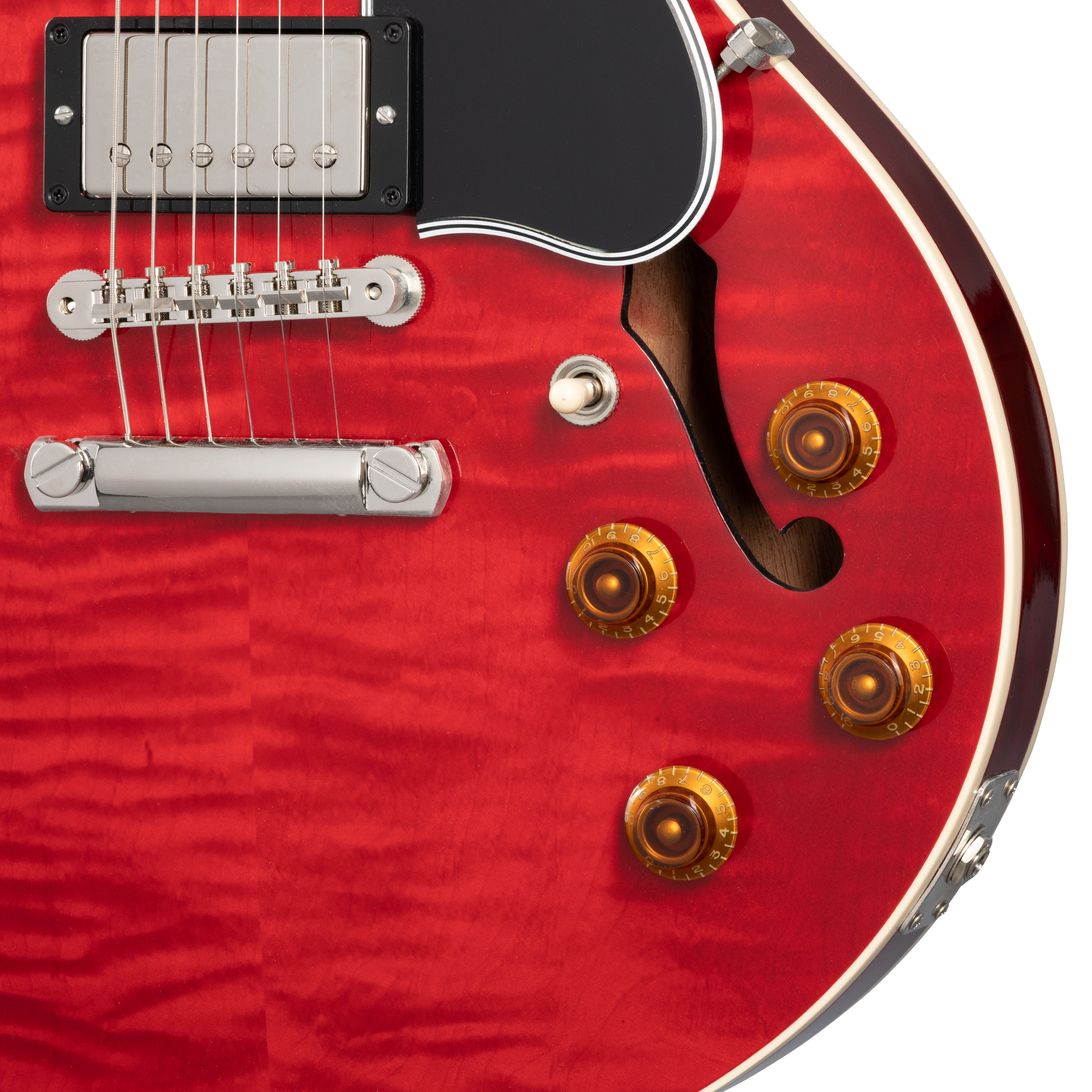Gibson CS-336 Figured Top Gloss Electric Guitar, Faded Cherry