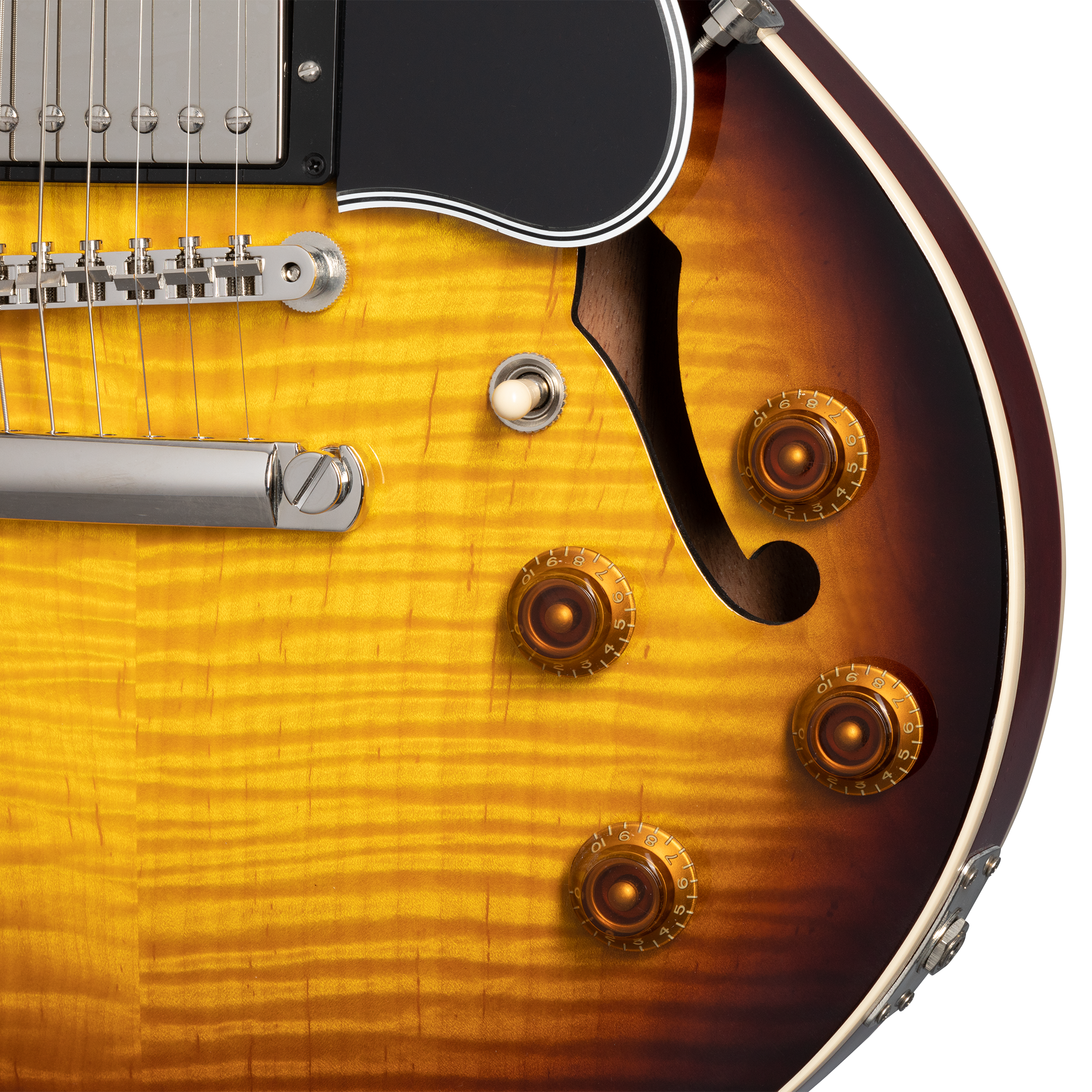 Gibson CS-336 Figured Top Gloss Electric Guitar, Vintage Sunburst