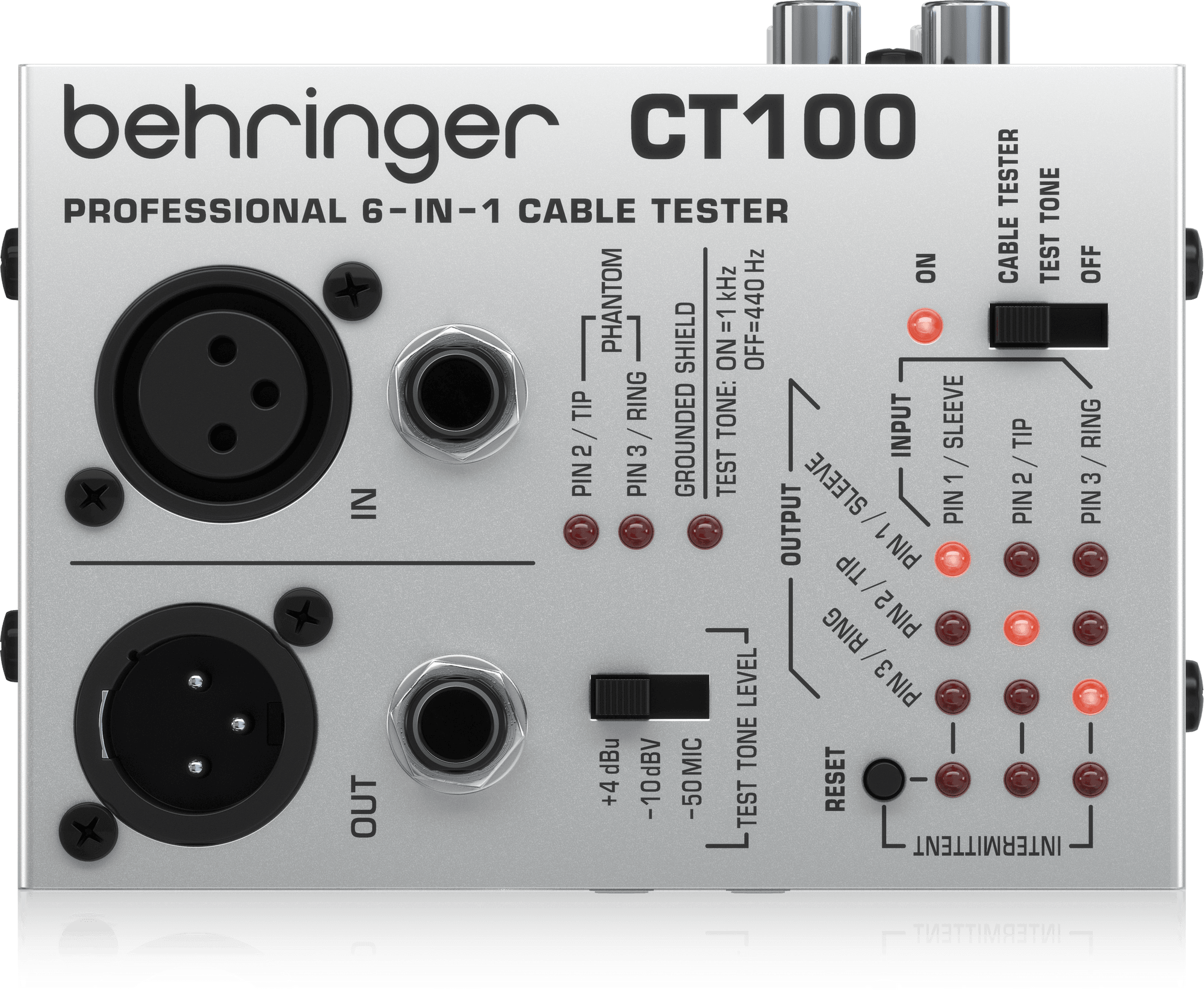 Behringer CT100 6-in-1 Cable Tester (CT-100) | BEHRINGER , Zoso Music