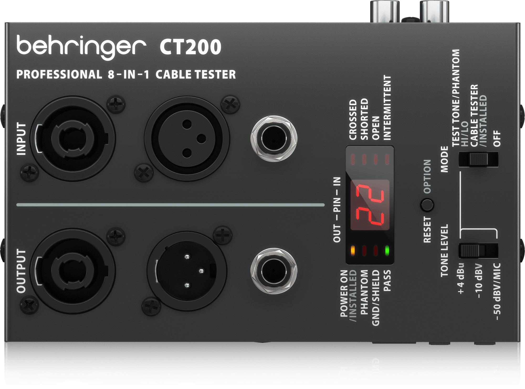 Behringer CT200 8-in-1 Cable Tester (CT-200) | BEHRINGER , Zoso Music