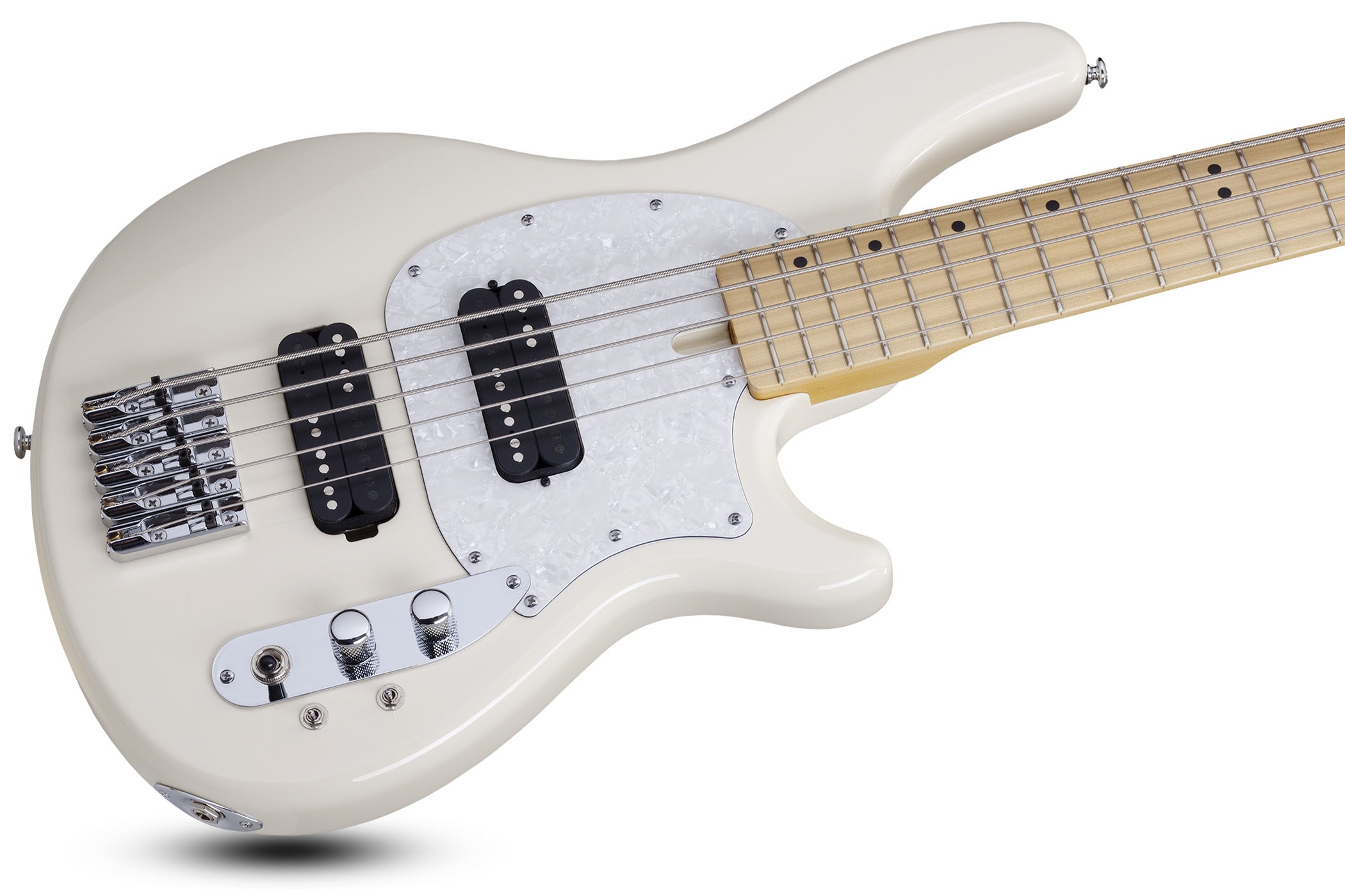 SCHECTER CV-5 STRING BASS GUITAR - IVORY (2495) MADE IN INDONESIA, SCHECTER, BASS GUITAR, schecter-bass-guitar-cv5-iv, ZOSO MUSIC SDN BHD