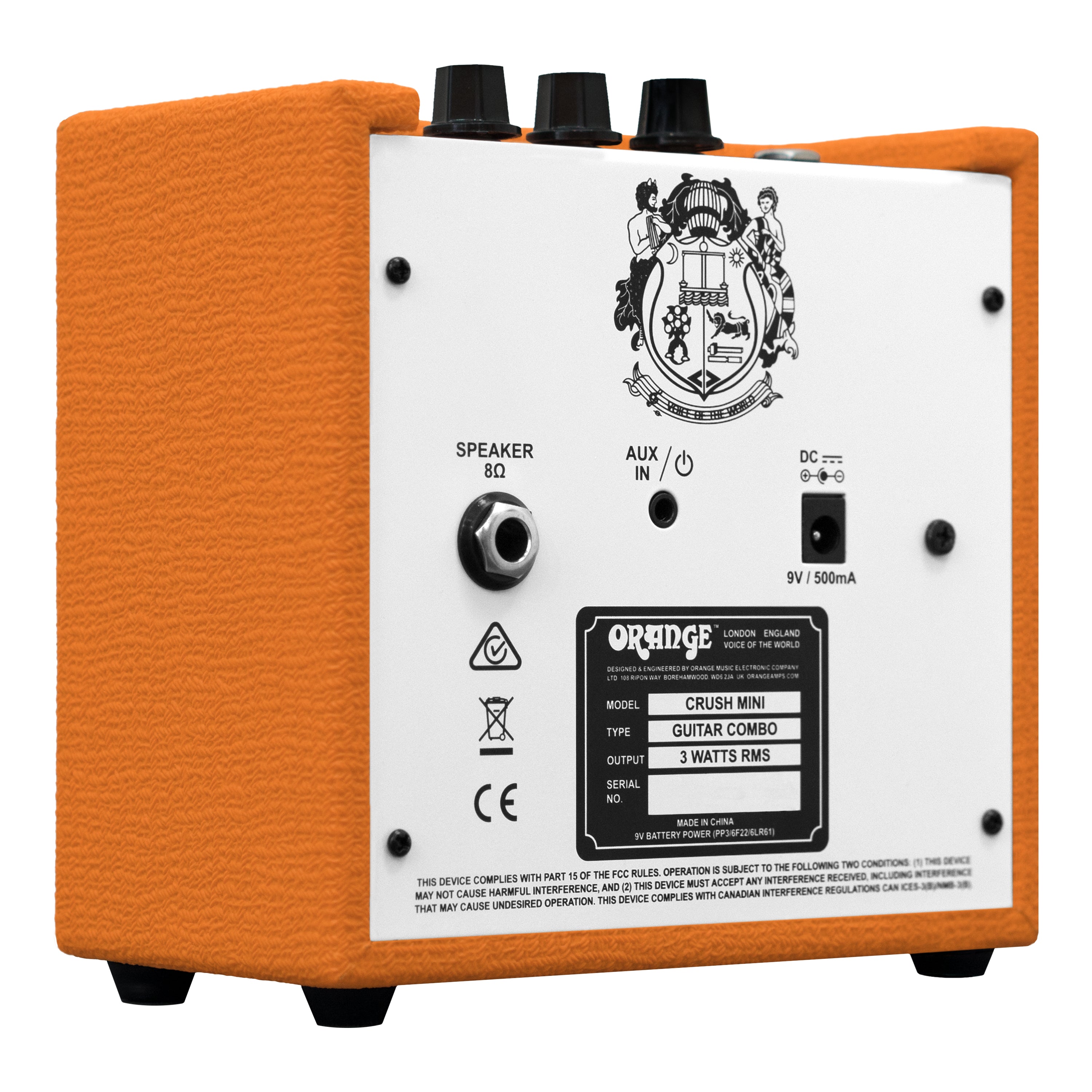 ORANGE CRUSH MINI 3 WATT AMP, ORANGE, GUITAR AMPLIFIER, orange-crush-mini-3-watt-amp, ZOSO MUSIC SDN BHD