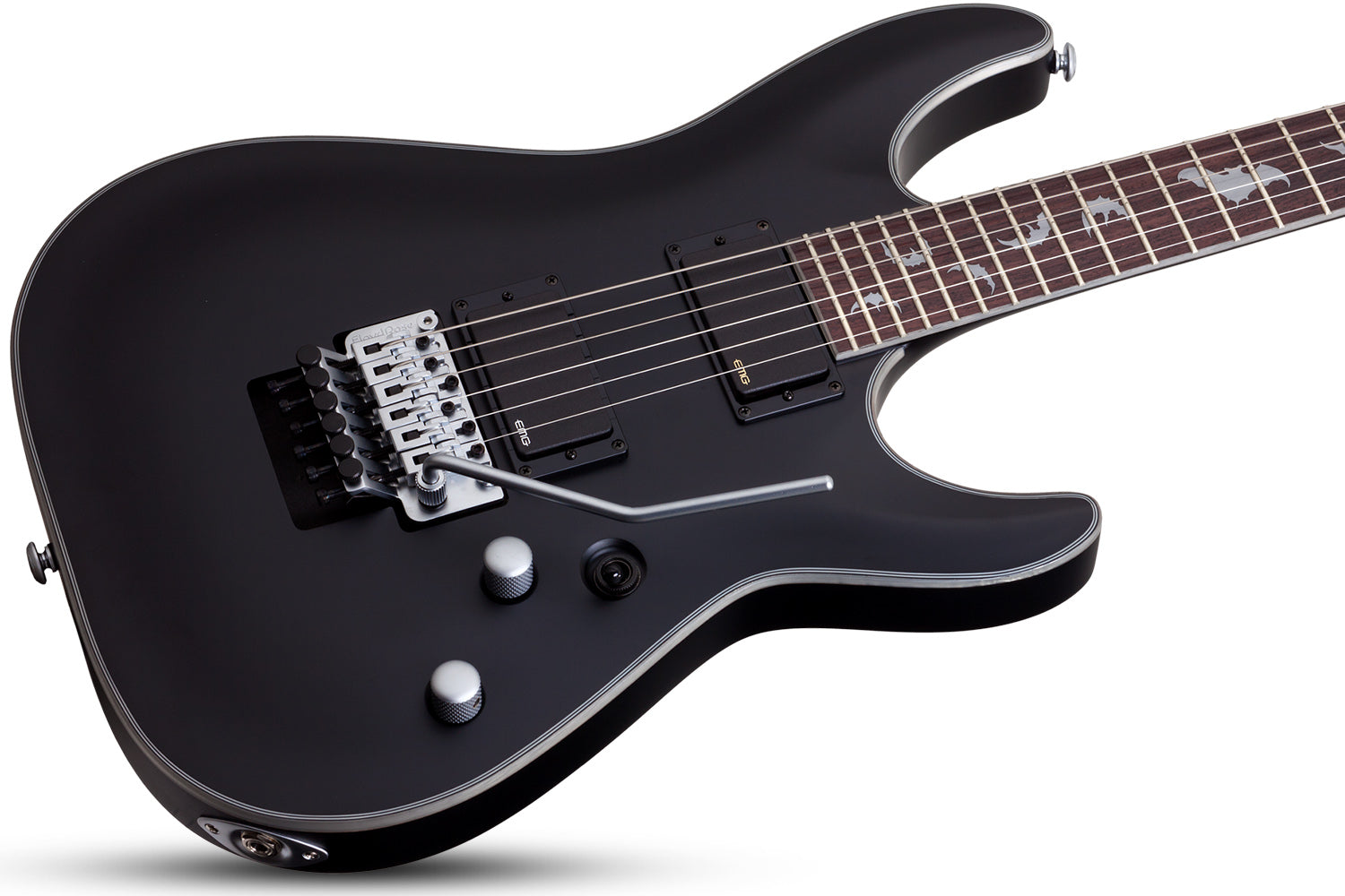 SCHECTER DAMIEN PLATINUM 6 FLOYD ROSE ELECTRIC GUITAR SATIN BLACK (1183) MADE IN KOREA, SCHECTER, ELECTRIC GUITAR, schecter-electric-guitar-damienplatinum6-fr-sbk, ZOSO MUSIC SDN BHD