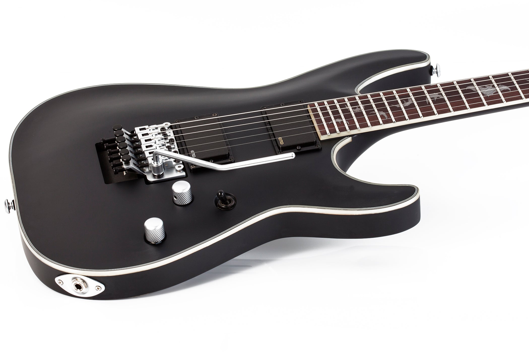 SCHECTER DAMIEN PLATINUM 6 FLOYD ROSE ELECTRIC GUITAR SATIN BLACK (1183) MADE IN KOREA, SCHECTER, ELECTRIC GUITAR, schecter-electric-guitar-damienplatinum6-fr-sbk, ZOSO MUSIC SDN BHD