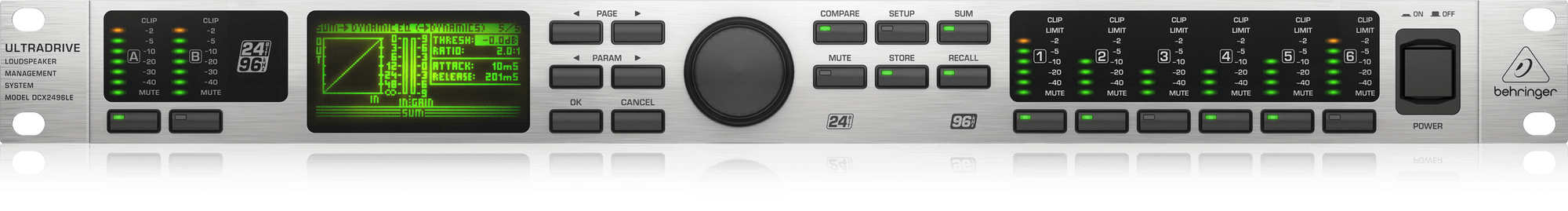 Behringer UltraDrive DCX2496LE Loudspeaker Management System (DCX-2496LE) | BEHRINGER , Zoso Music