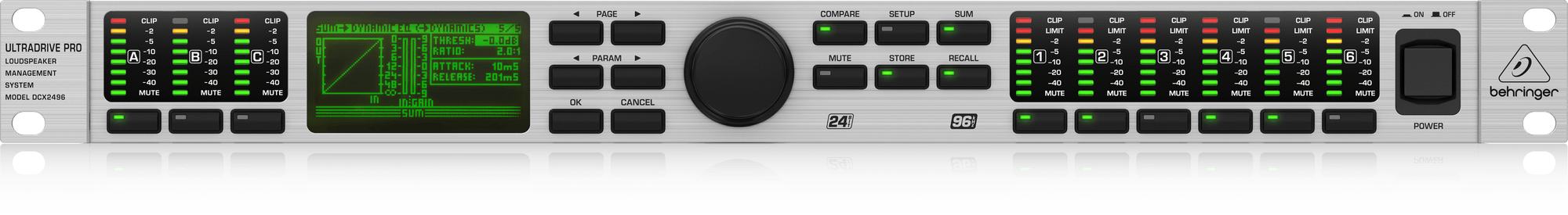 Behringer Ultra-Drive Pro DCX2496 Loudspeaker Management System (DCX-2496) | BEHRINGER , Zoso Music