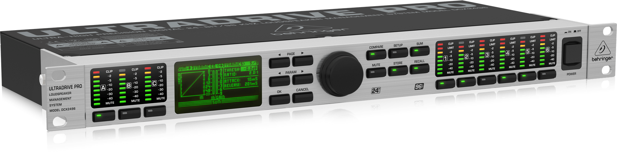 Behringer Ultra-Drive Pro DCX2496 Loudspeaker Management System (DCX-2496) | BEHRINGER , Zoso Music