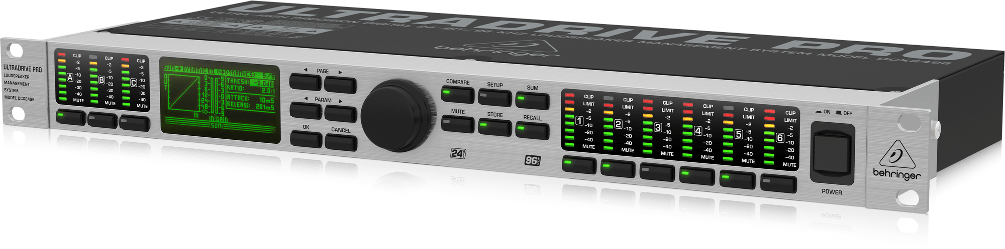 Behringer Ultra-Drive Pro DCX2496 Loudspeaker Management System (DCX-2496) | BEHRINGER , Zoso Music