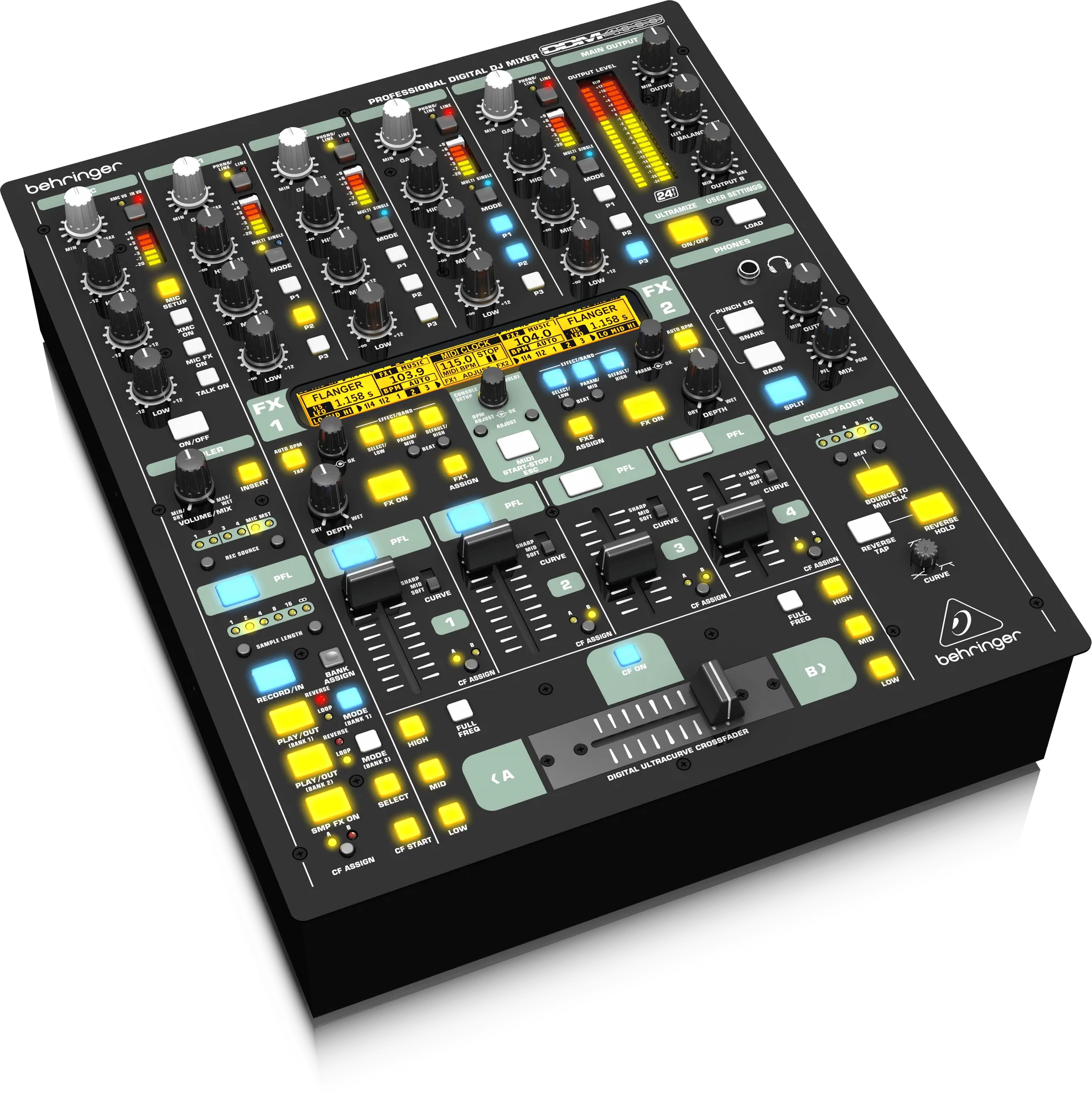 Behringer DDM4000 5-channel Digital DJ Mixer | BEHRINGER , Zoso Music