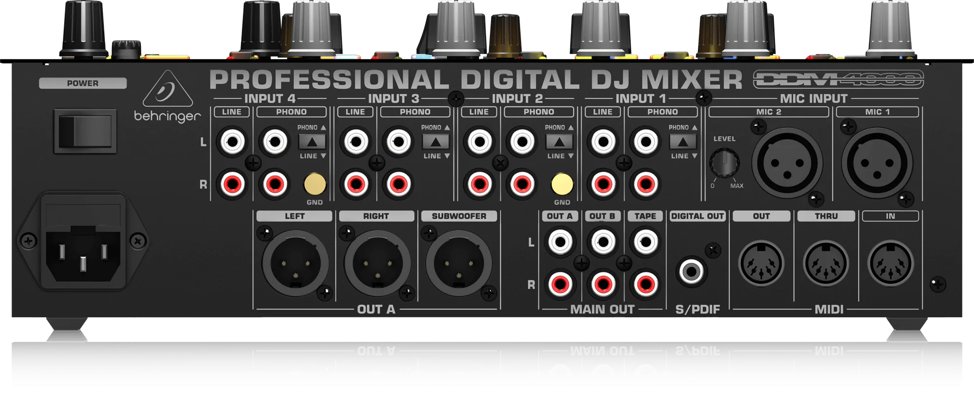 Behringer DDM4000 5-channel Digital DJ Mixer | BEHRINGER , Zoso Music