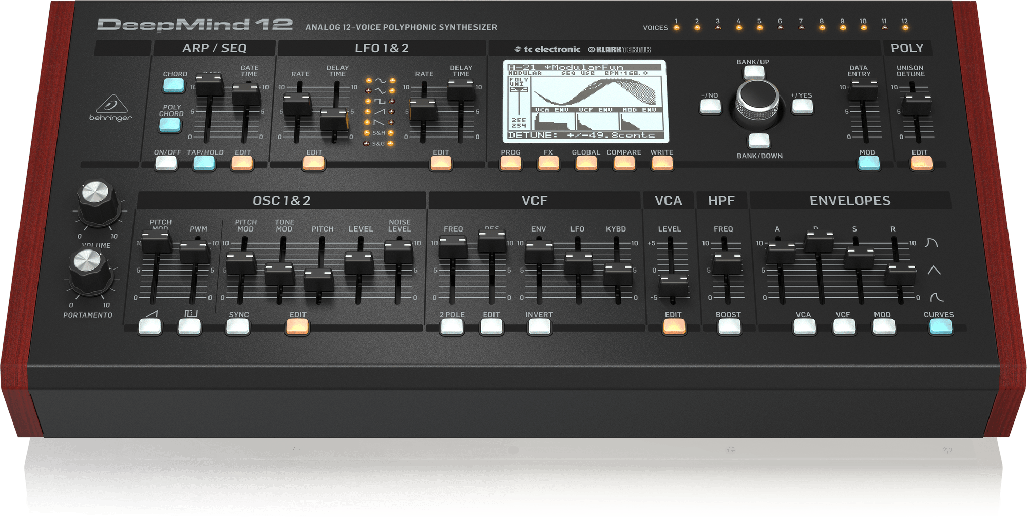 Behringer DeepMind 12D 12-voice Analog Desktop Synthesizer (DeepMind12D / DeepMind-12D) | BEHRINGER , Zoso Music