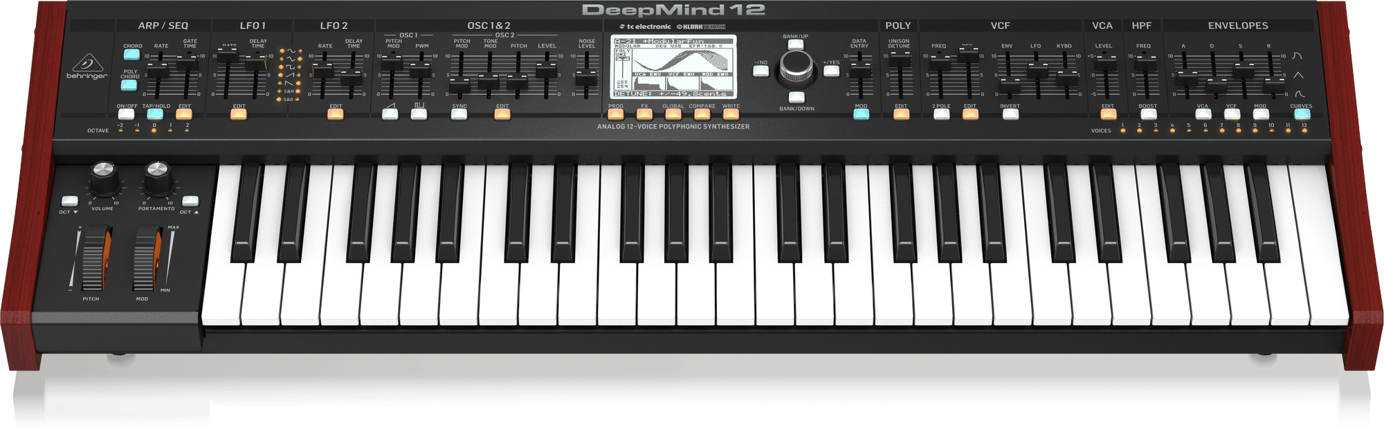 Behringer DeepMind 12 49-key 12-voice Analog Synthesizer (DeepMind12 / DeepMind-12) | BEHRINGER , Zoso Music