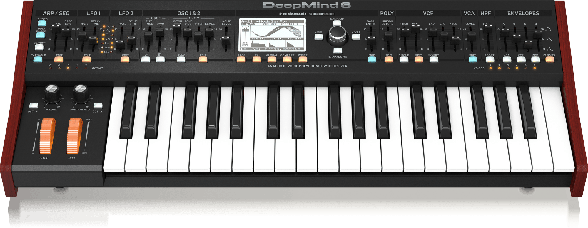 Behringer DeepMind 6 37-key 6-voice Analog Synthesizer with Transport Bag (DeepMind6 / DeepMind-6) | BEHRINGER , Zoso Music