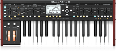 Behringer DeepMind 6 37-key 6-voice Analog Synthesizer with Transport Bag (DeepMind6 / DeepMind-6) | BEHRINGER , Zoso Music