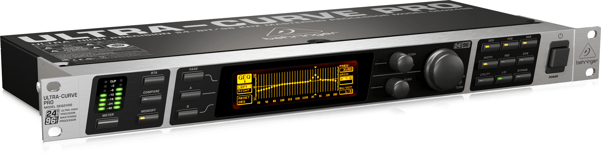 Behringer Ultracurve Pro DEQ2496 Graphic Equalizers (DEQ-2496) | BEHRINGER , Zoso Music