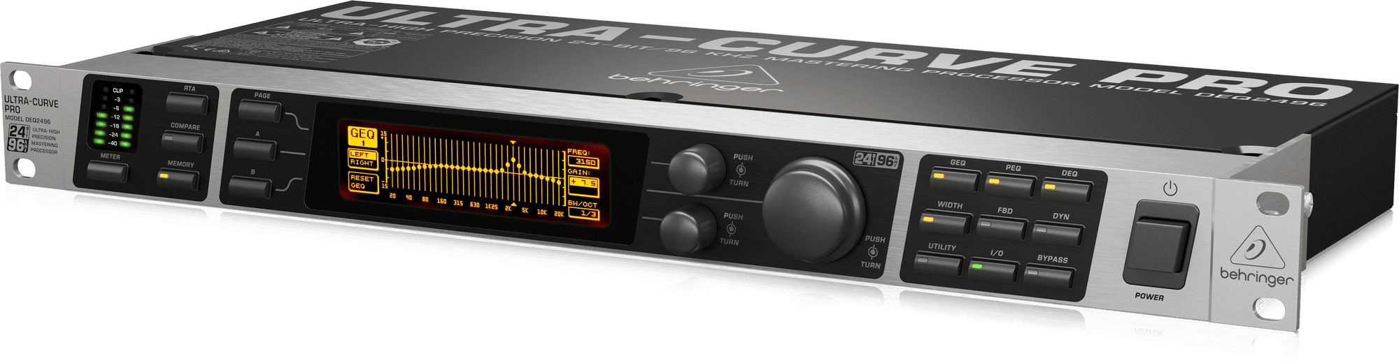 Behringer Ultracurve Pro DEQ2496 Graphic Equalizers (DEQ-2496) | BEHRINGER , Zoso Music