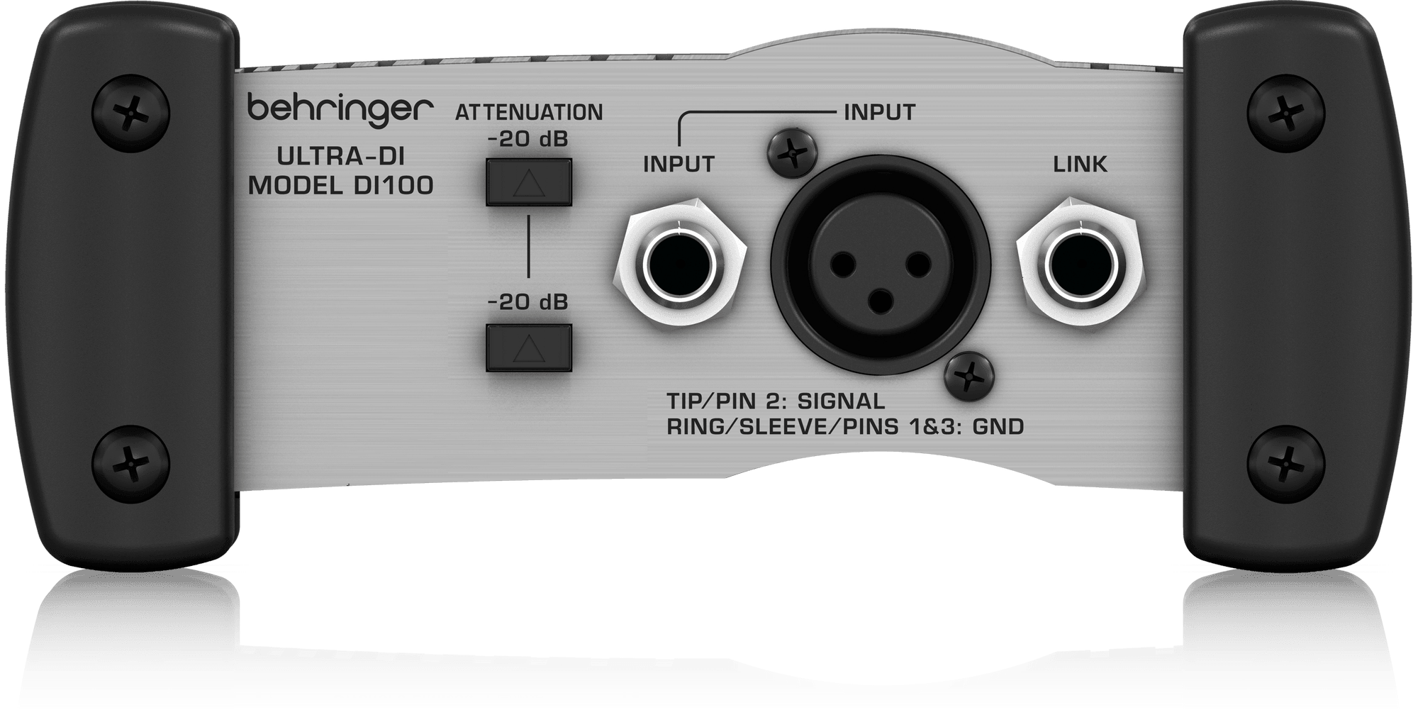 Behringer Ultra-DI DI100 1-channel Active Microphone / Instrument Direct Box (DI-100) | BEHRINGER , Zoso Music