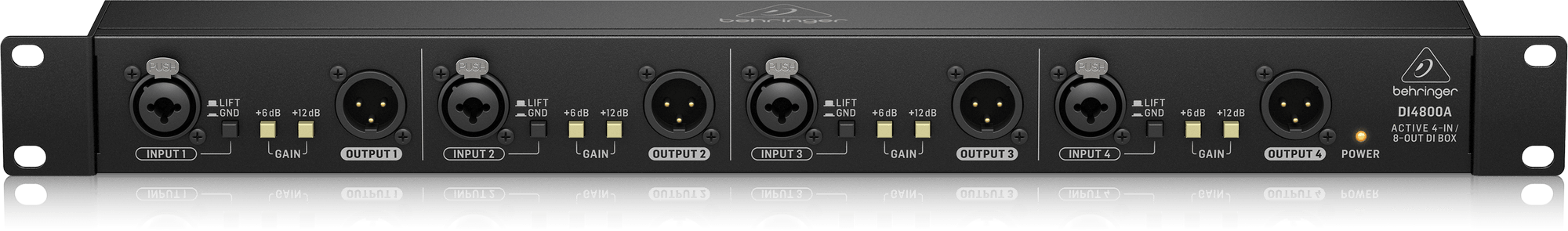 Behringer DI4800A Professional 4 Channel Active DI-Box, Booster and Line Isolator | BEHRINGER , Zoso Music