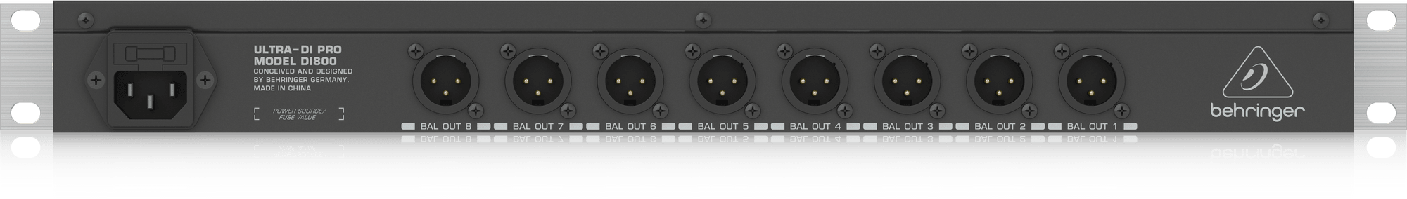 Behringer Ultra-DI Pro DI800v2 8-channel Active Instrument Direct Box (DI-800 / DI800) | BEHRINGER , Zoso Music