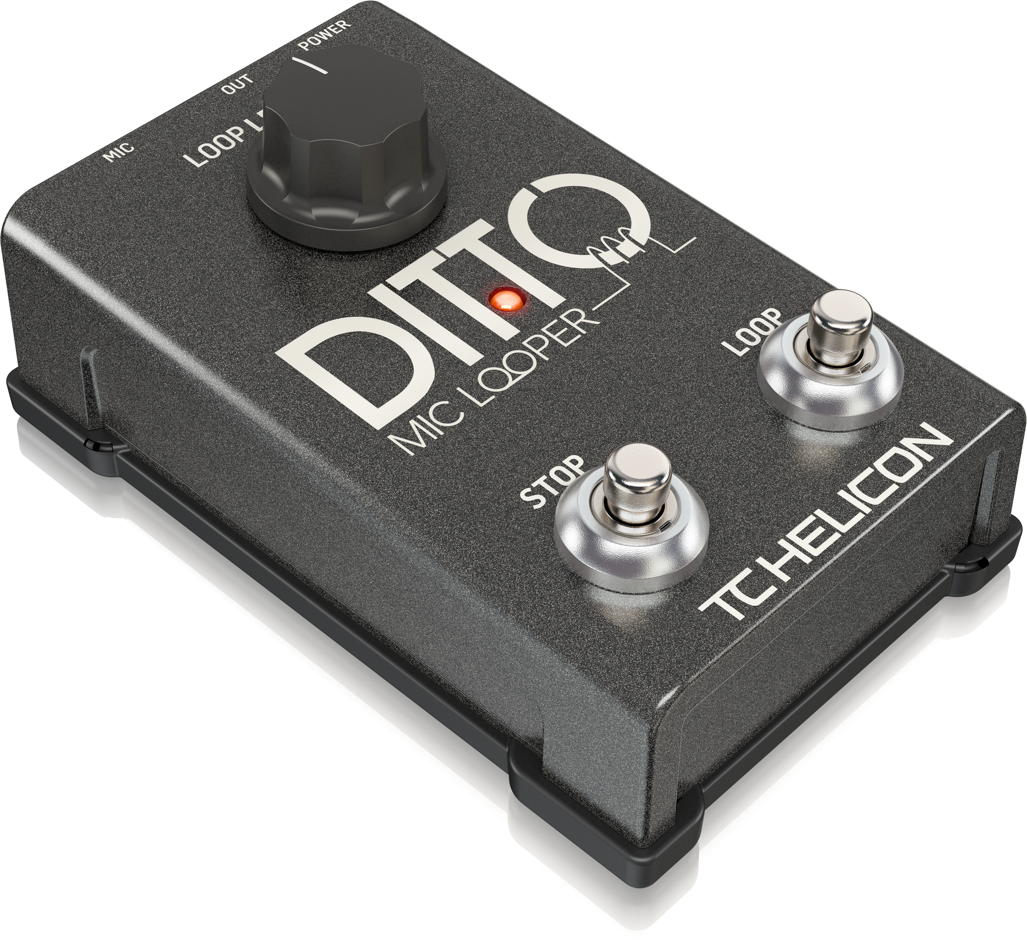 TC HELICON DITTO MIC LOOPER EASY TO USE TWO-BUTTON LOOPER PEDAL FOR VOCALS AND ACOUSTIC INSTRUMENTS, TC HELICON, VOCAL PROCESSORS, tc-helicon-vocal-processors-ditto-mic-looper, ZOSO MUSIC SDN BHD
