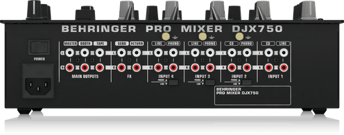 Behringer Pro Mixer DJX750 4-channel DJ Mixer | BEHRINGER , Zoso Music