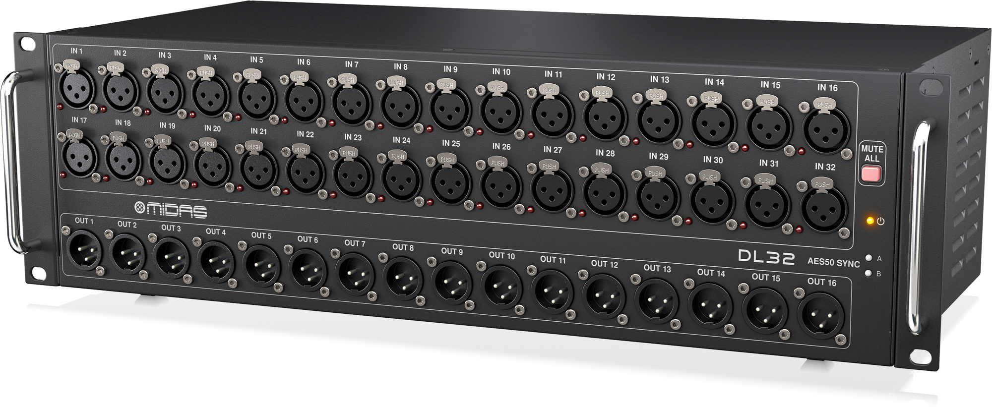 MIDAS DL32 32-INPUT/16-OUTPUT STAGE BOX