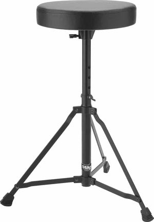 STAGG DT22 BK DRUM THRONE SINGLE BRACED BLACK, STAGG, DRUM HARDWARE, stagg-drum-hardware-dt22-bk, ZOSO MUSIC SDN BHD