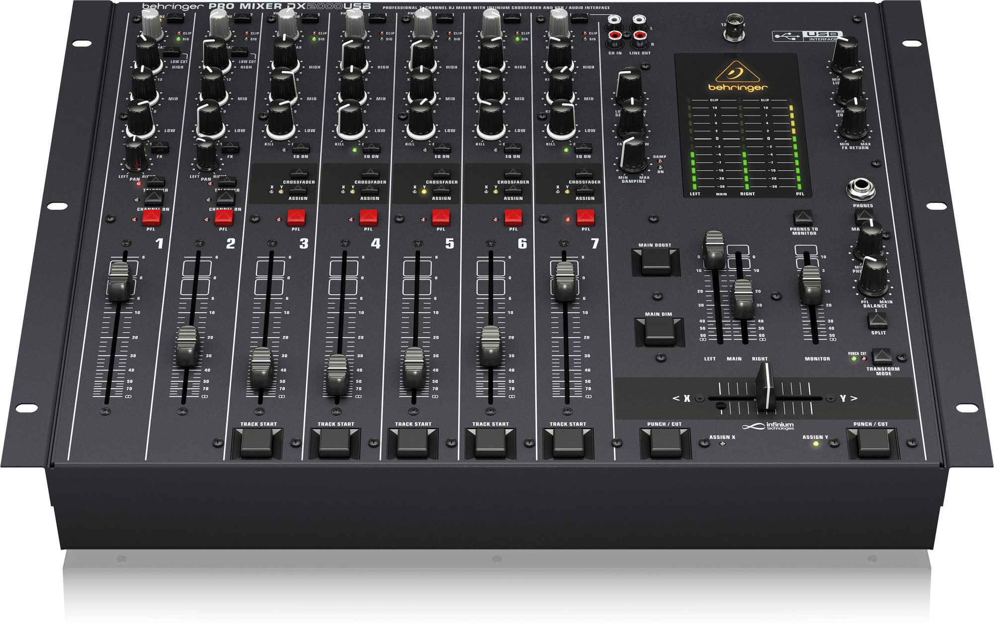 Behringer Pro Mixer DX2000USB 7-channel DJ Mixer | BEHRINGER , Zoso Music