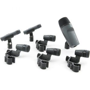 SENNHEISER E600 DRUM MICROPHONE PACK WITH KICK DRUM MIC, 4 SNARE/TOM MICS, 2 CONDENSER MICS & ALUMINUM CASE, SENNHEISER, MICROPHONE, sennheiser-microphone-e600, ZOSO MUSIC SDN BHD