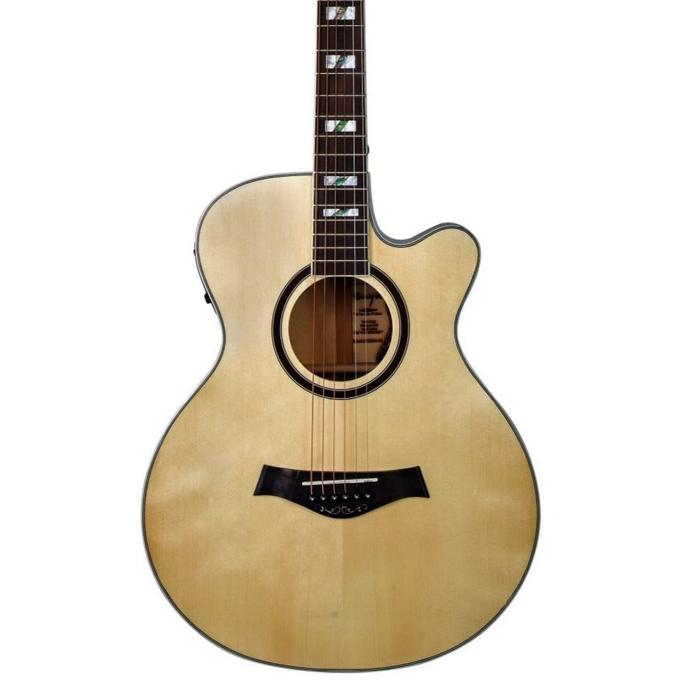 Enya EF-18NACe 40" Folk Acoustic Guitar KLT-1 EQ Cutaway Natural With Bag And Accessories | ENYA , Zoso Music