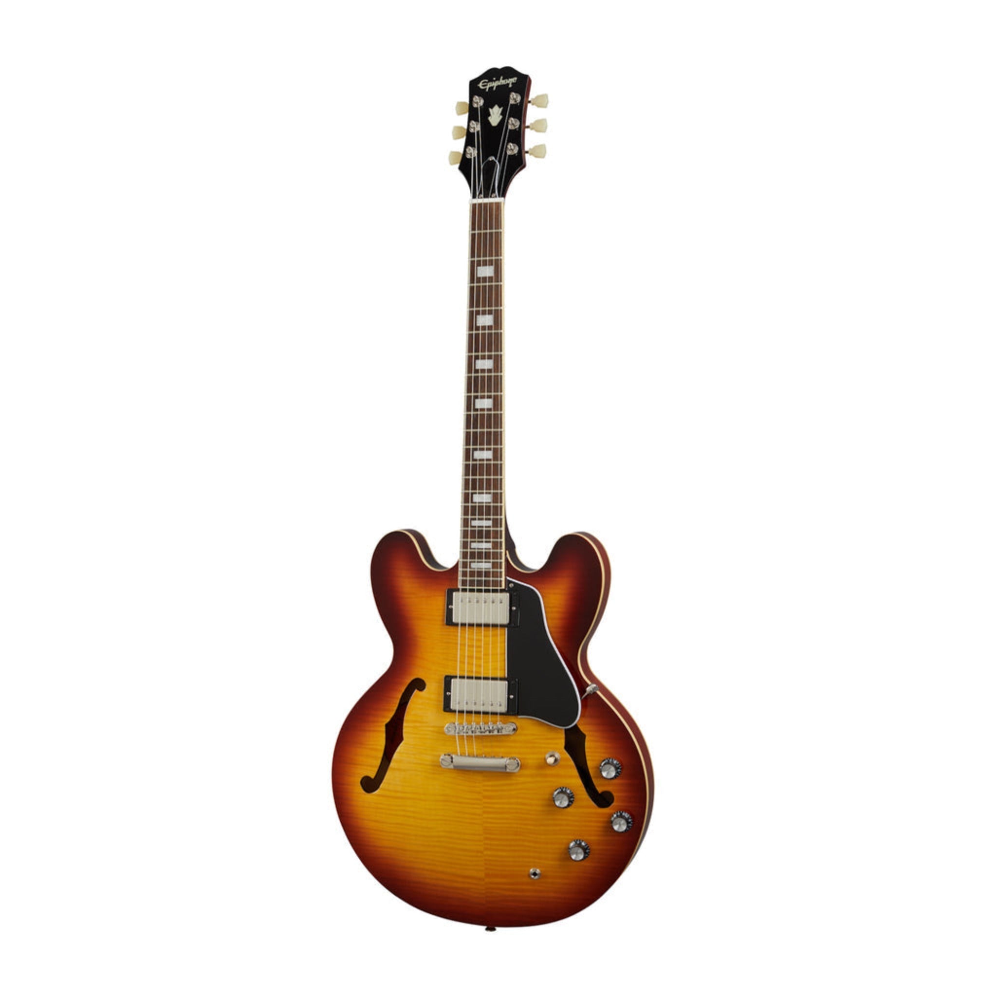 Epiphone EIES335FRTBNH1 ES-335 Figured Semi Hollowbody Electric Guitar - Raspberry Tea Burst