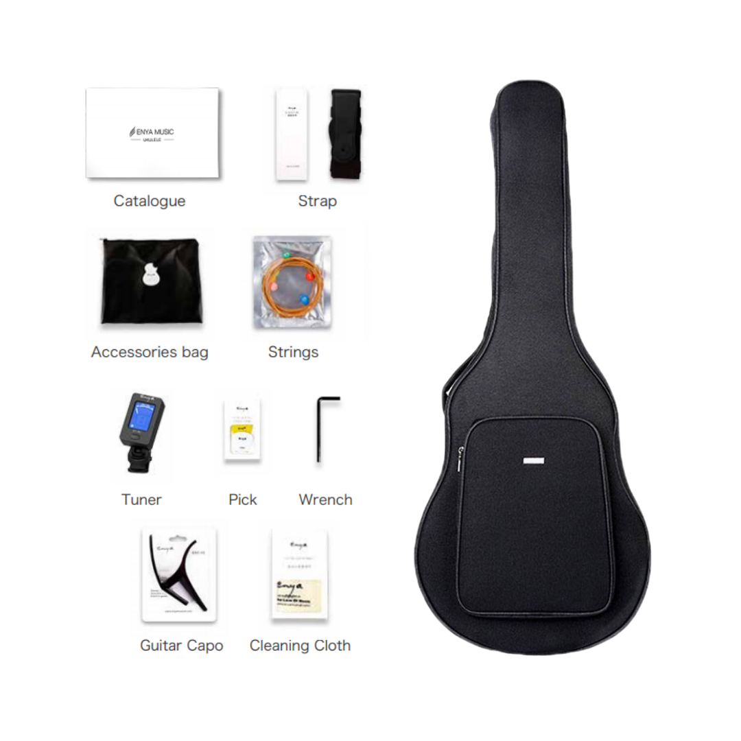 Enya ED-X1 41" Acoustic Guitar HPL Koa Body With Bag And Accessories | ENYA , Zoso Music