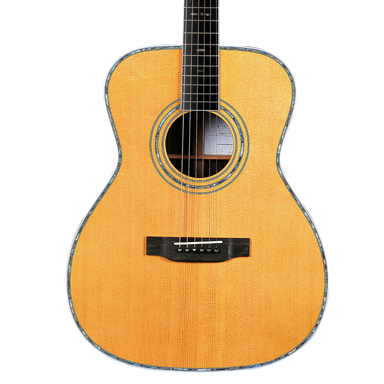 ENYA T10S-OM 41" Tribute Series Sitka Spruce Solid Top Acoustic Guitar With Hardcase | ENYA , Zoso Music