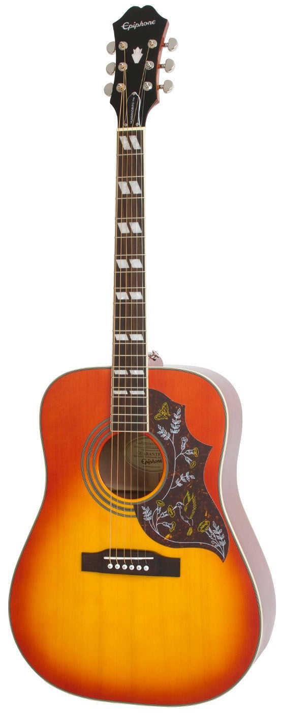 EPIPHONE HUMMINGBIRD PRO, ACOUSTIC/ELECTRIC GUITAR, FADED CHERRY SUNBURST | EPIPHONE , Zoso Music