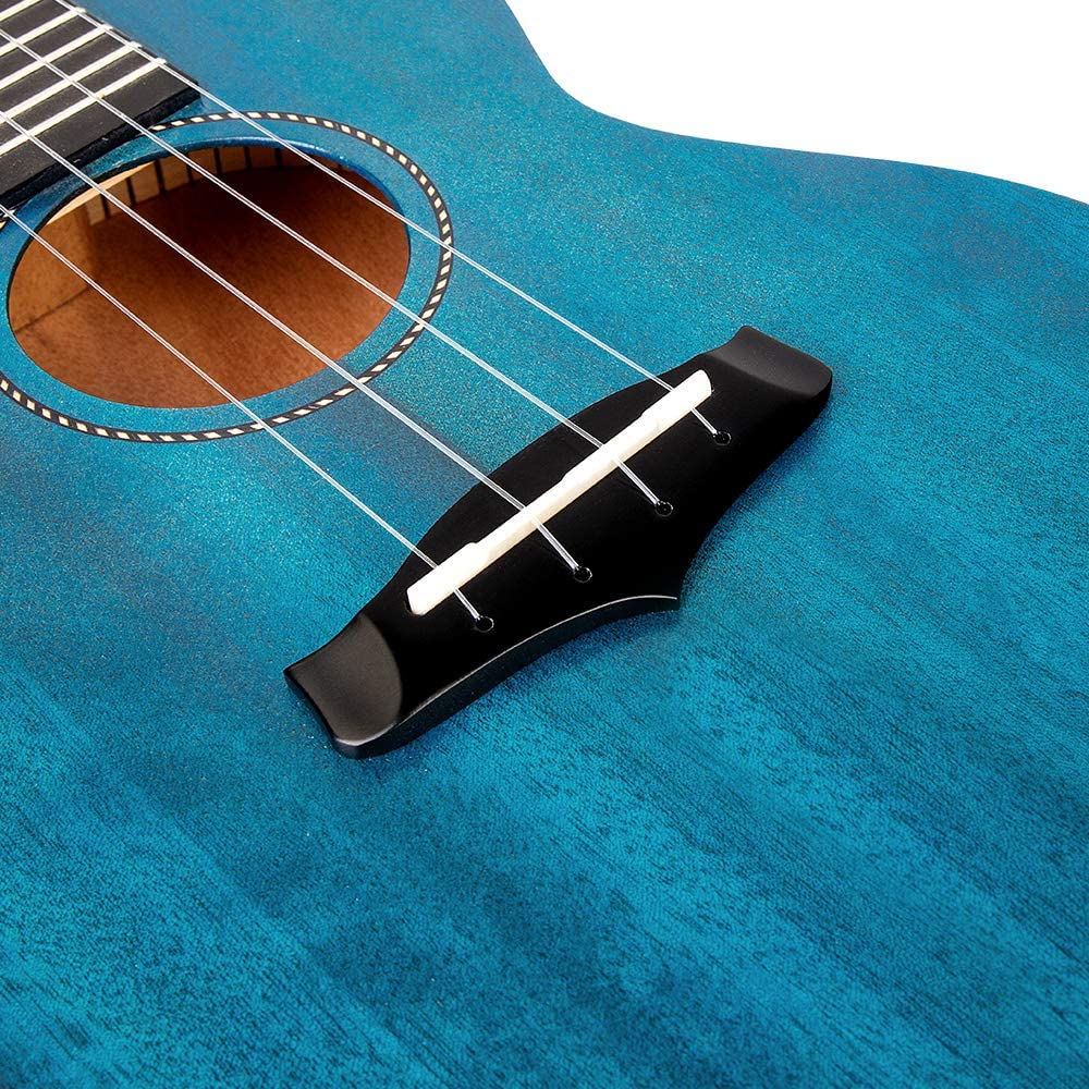 Enya EUC-25D 23" African Mahogany Concert Ukulele Blue With Bag And Accessories | ENYA , Zoso Music