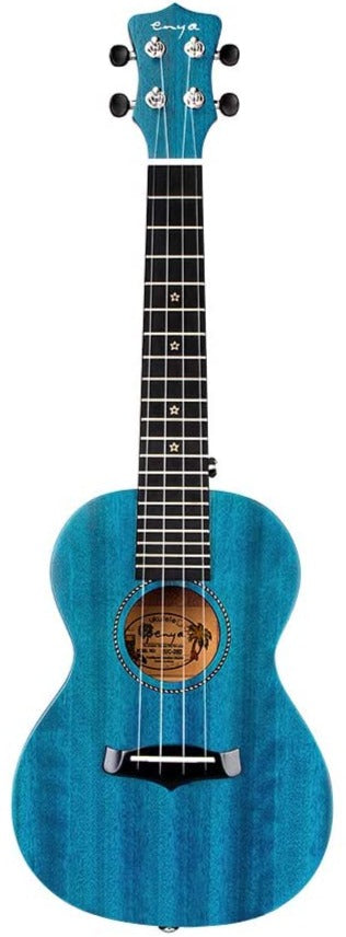 Enya EUC-25D 23" African Mahogany Concert Ukulele Blue With Bag And Accessories | ENYA , Zoso Music