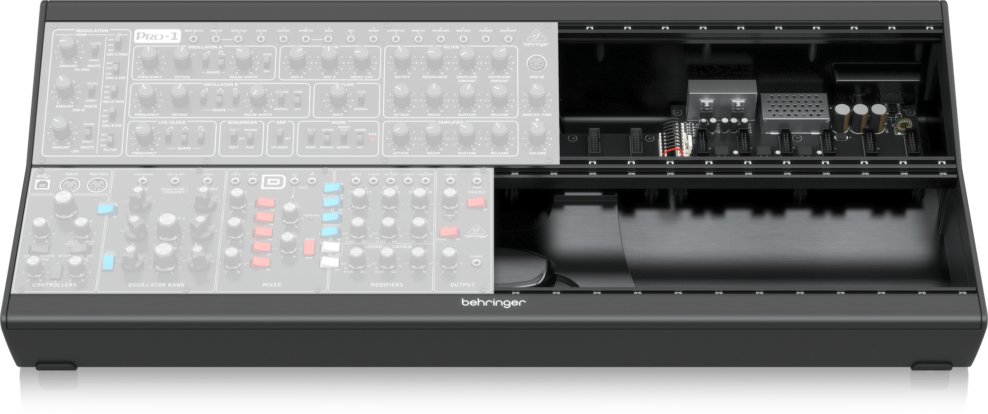 Behringer Eurorack Go Mobile 2x140 HP Eurorack Case | BEHRINGER , Zoso Music