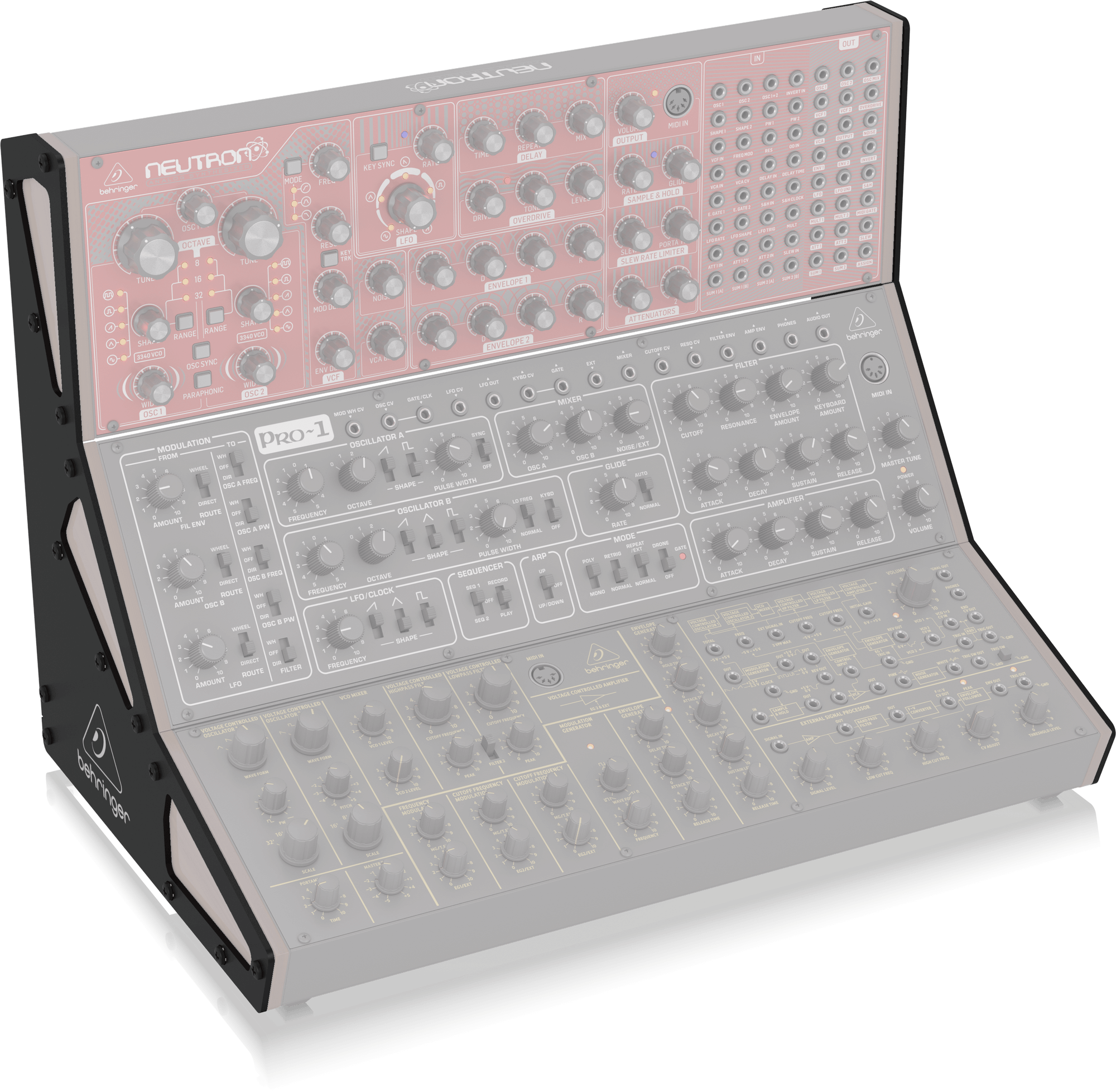 Behringer Eurorack Stand 3-Tier for 70/80 and 104 HP Cases | BEHRINGER , Zoso Music
