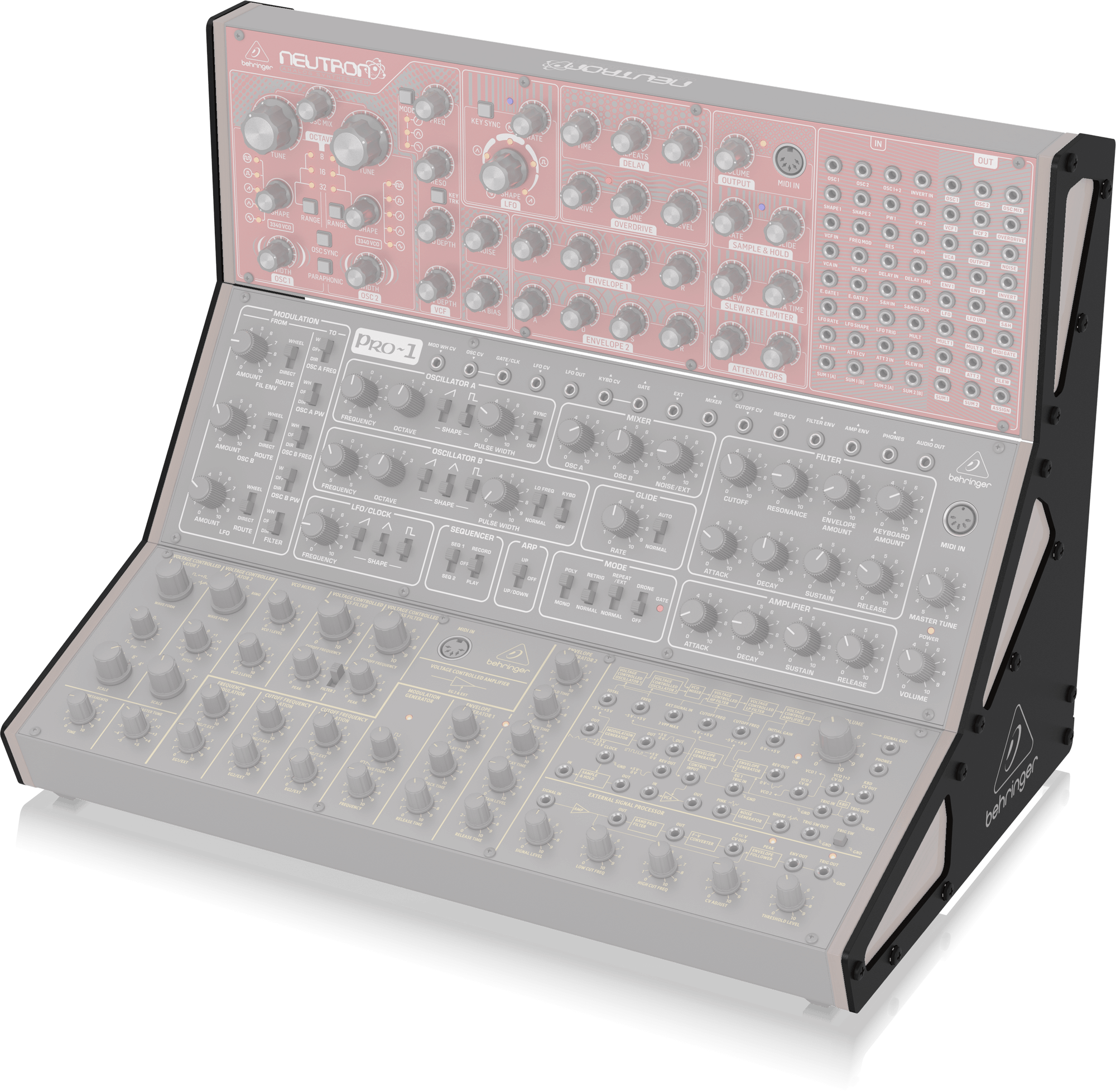 Behringer Eurorack Stand 3-Tier for 70/80 and 104 HP Cases | BEHRINGER , Zoso Music