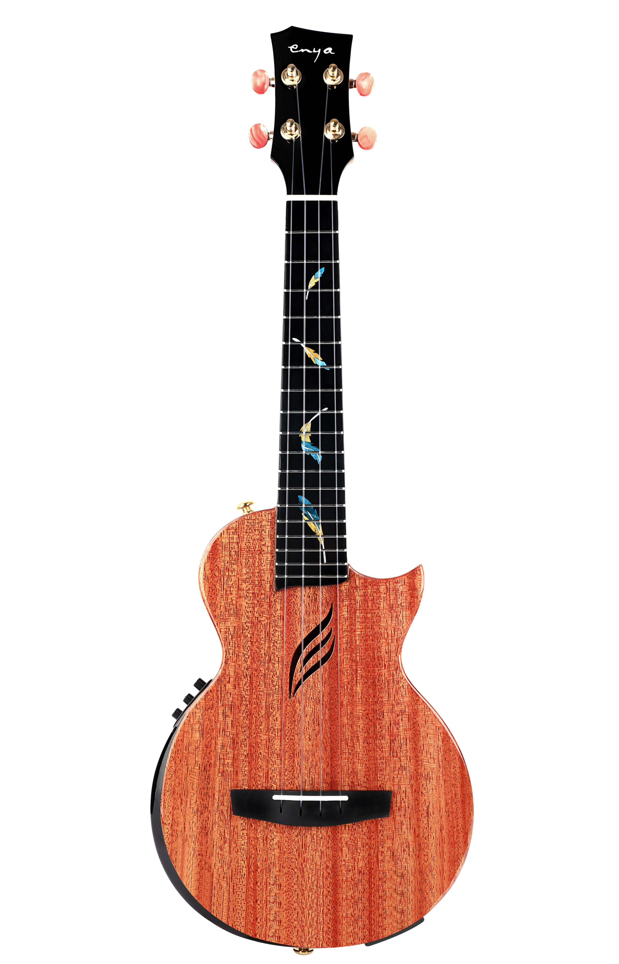 Enya EUT-FEAe Feather 26" Tenor Ukulele  With Bag, EQ | ENYA , Zoso Music