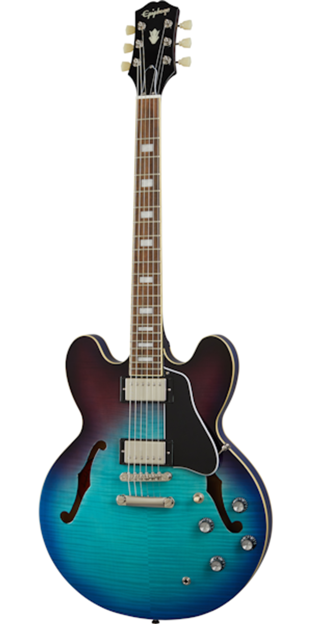 Epiphone EIES335FBBBNH1 ES-335 Figured Semi-Hollowbody Electric Guitar - Blueberry Burst