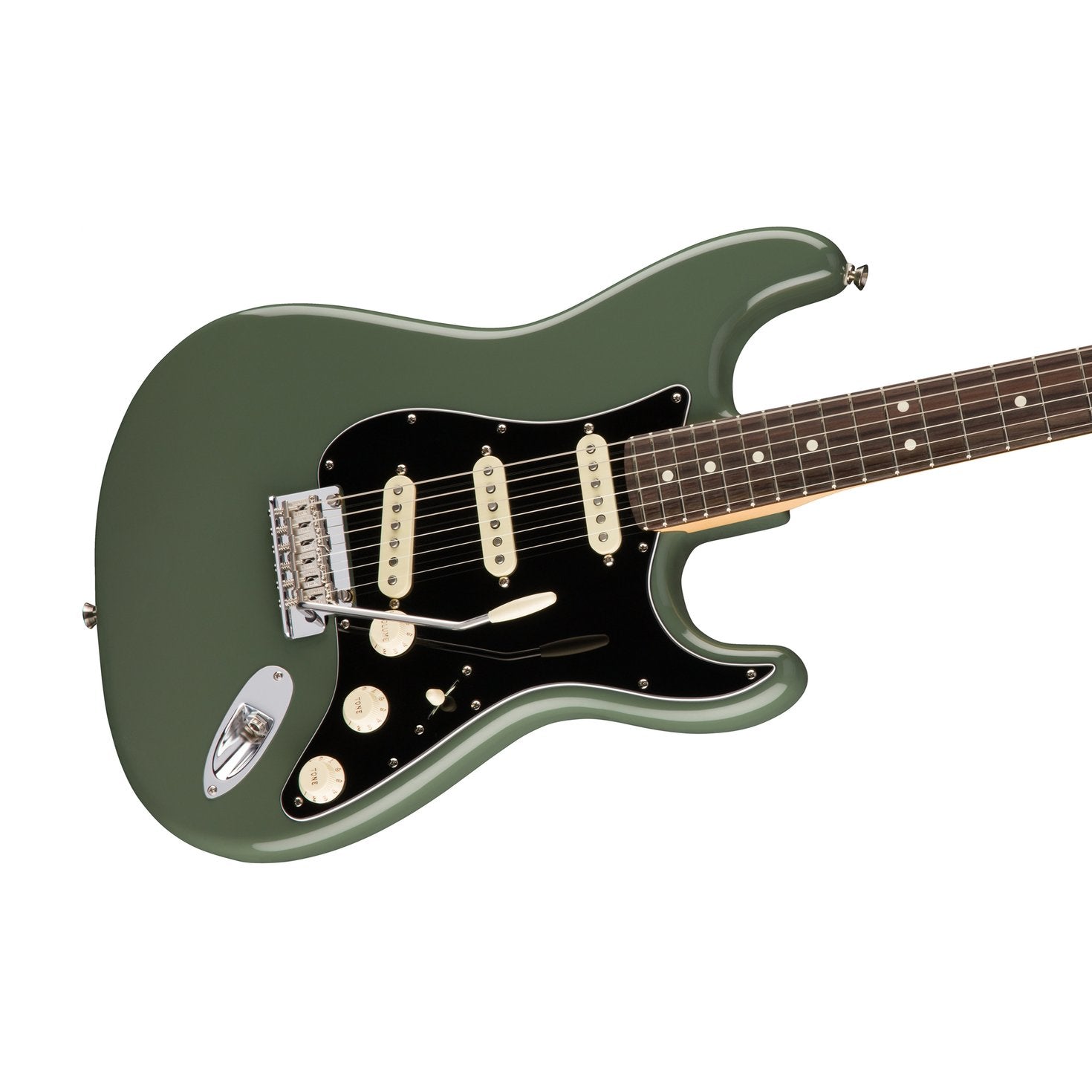 Fender American Professional Stratocaster Electric Guitar, Rosewood FB, Antique Olive, FENDER, ELECTRIC GUITAR, fender-electric-guitar-f03-011-3010-776, ZOSO MUSIC SDN BHD