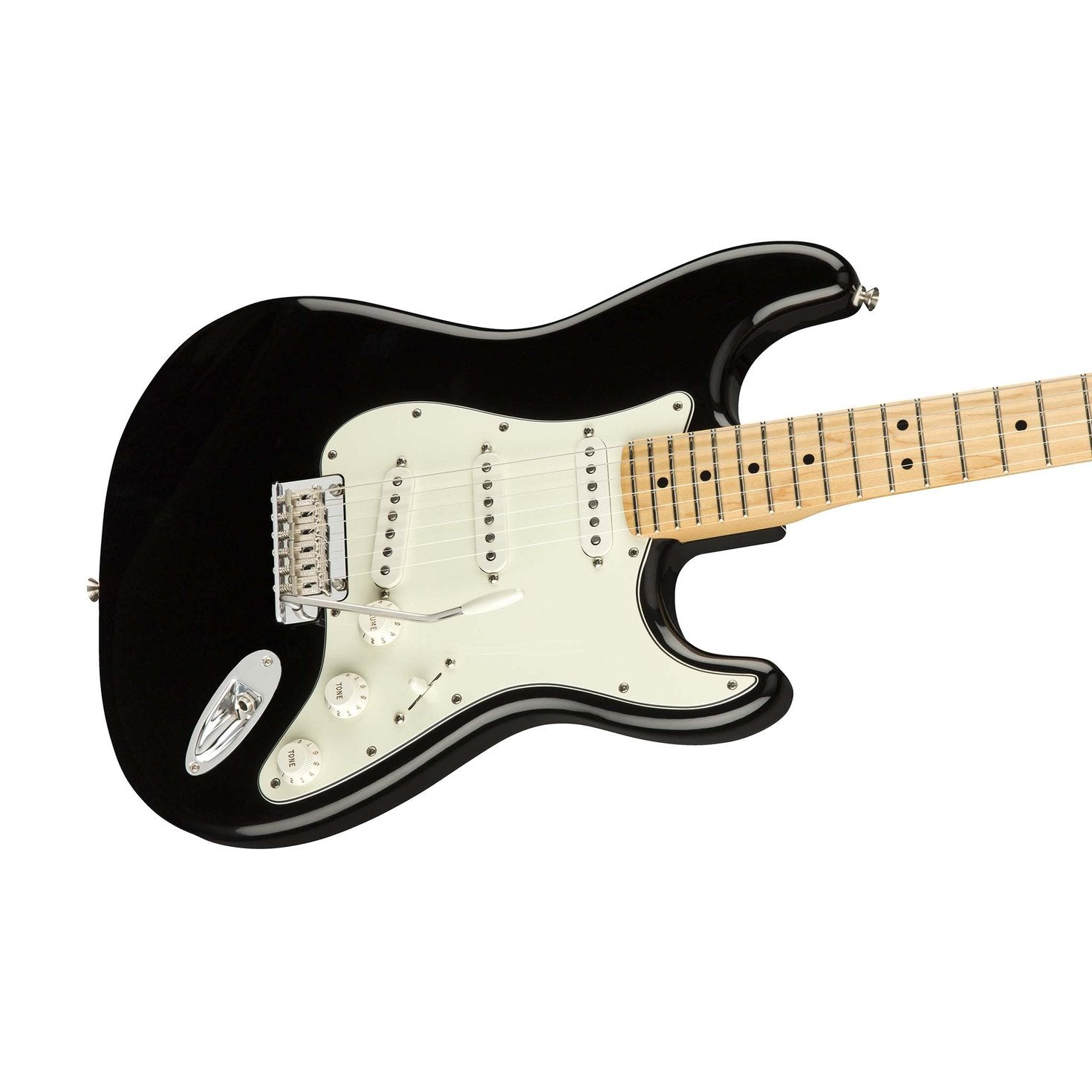 Fender Player Stratocaster Electric Guitar, Maple FB, Black, FENDER, ELECTRIC GUITAR, fender-eletric-guitar-f03-014-4502-506, ZOSO MUSIC SDN BHD