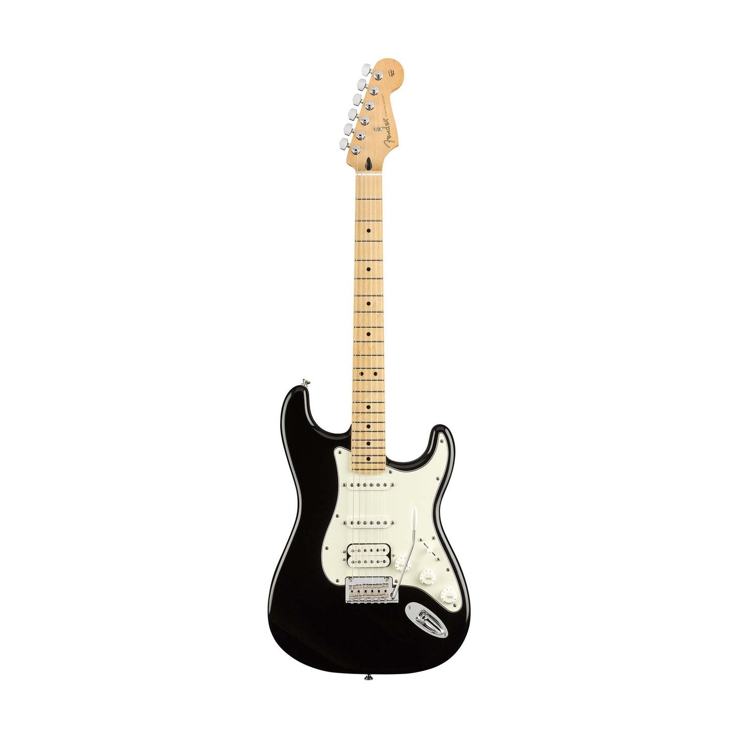 Fender Player HSS Stratocaster Electric Guitar, Maple FB, Black, FENDER, ELECTRIC GUITAR, fender-eletric-guitar-f03-014-4522-506, ZOSO MUSIC SDN BHD