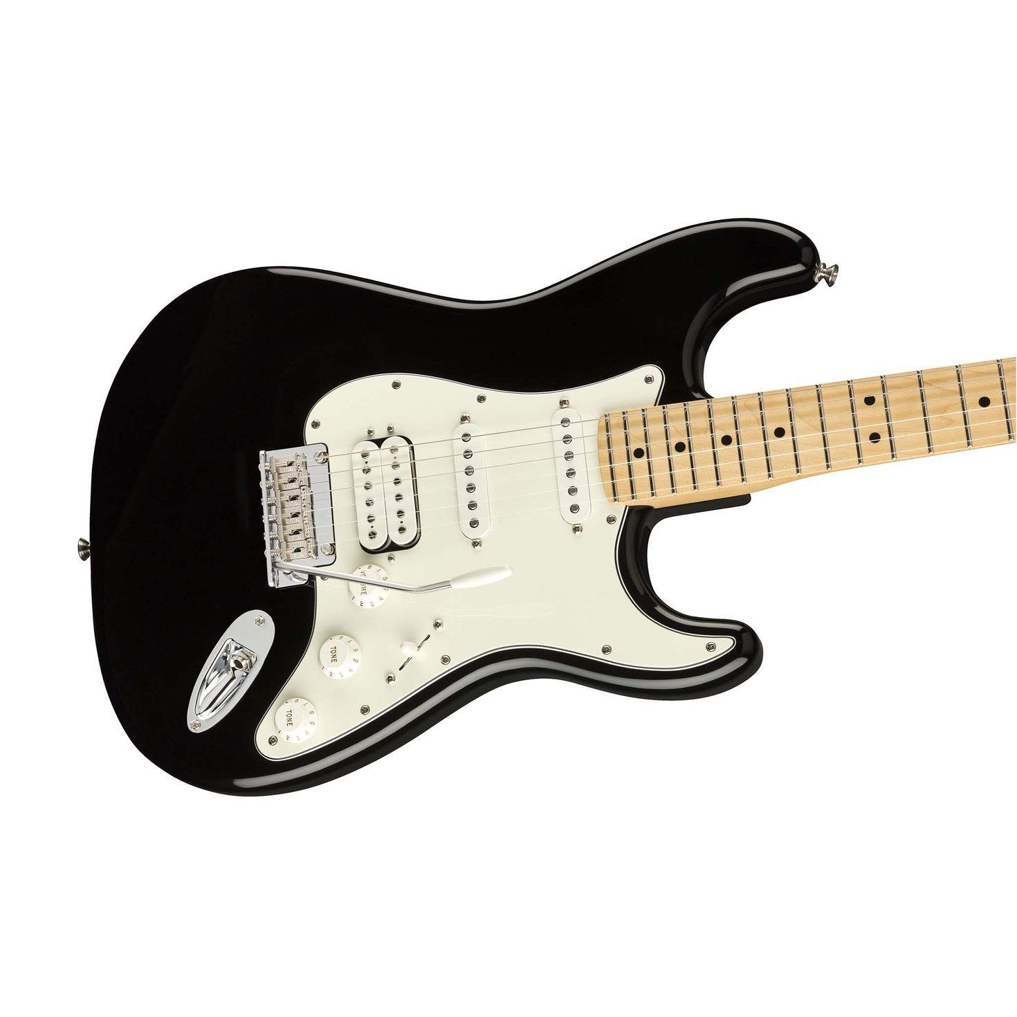 Fender Player HSS Stratocaster Electric Guitar, Maple FB, Black, FENDER, ELECTRIC GUITAR, fender-eletric-guitar-f03-014-4522-506, ZOSO MUSIC SDN BHD