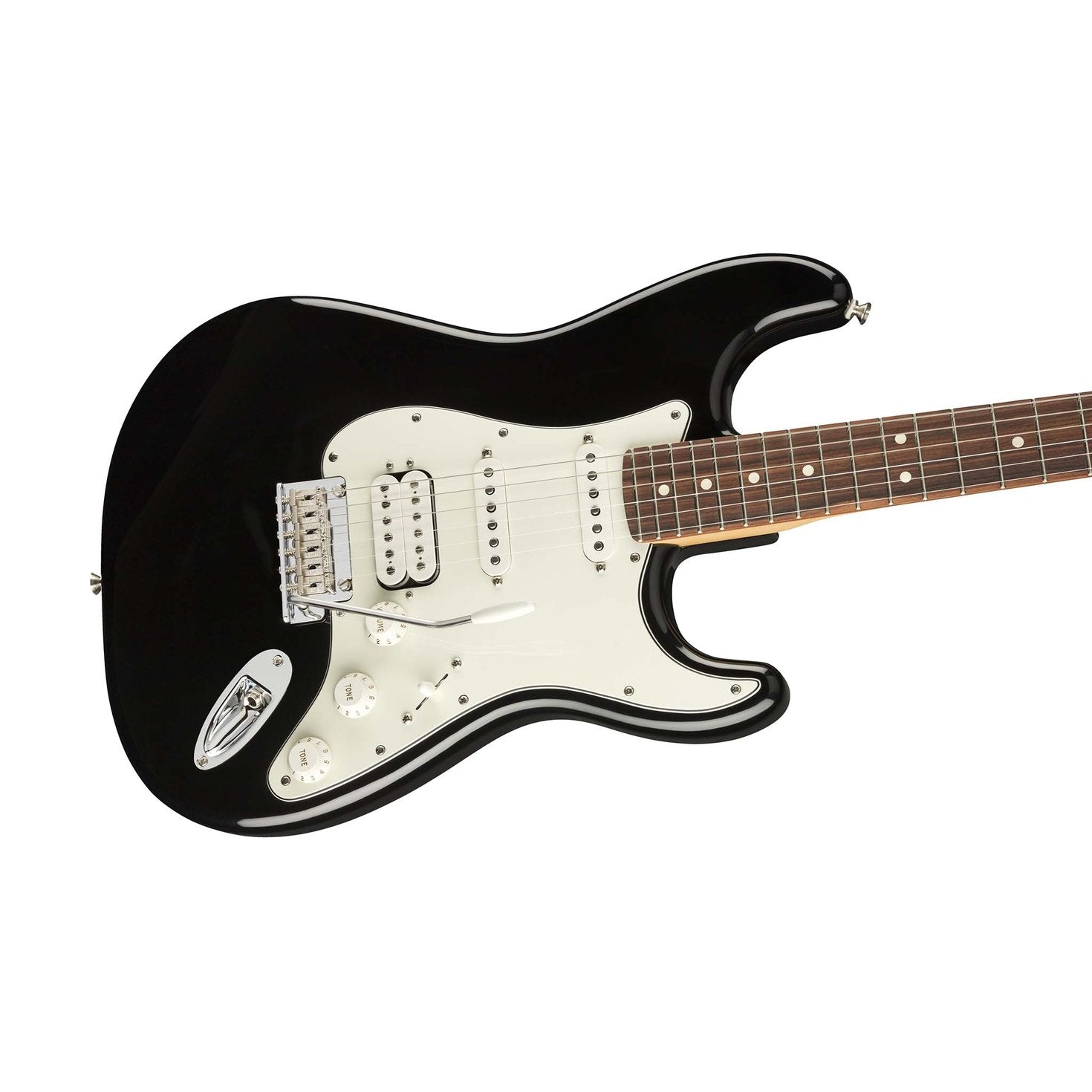 Fender Player HSS Stratocaster Electric Guitar, Pau Ferro FB, Black, FENDER, ELECTRIC GUITAR, fender-eletric-guitar-f03-014-4523-506, ZOSO MUSIC SDN BHD