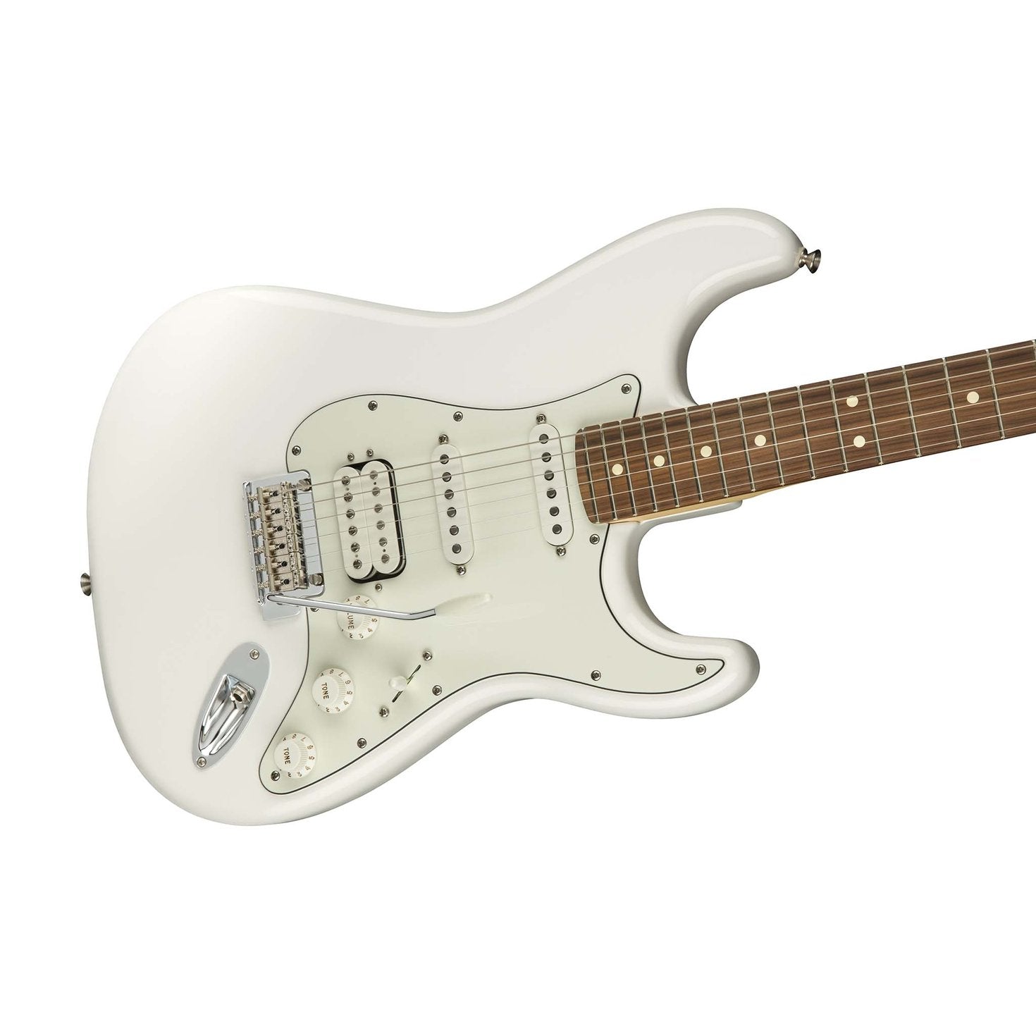 Fender Player HSS Stratocaster Electric Guitar, Pau Ferro FB, Polar White, FENDER, ELECTRIC GUITAR, fender-eletric-guitar-f03-014-4523-515, ZOSO MUSIC SDN BHD