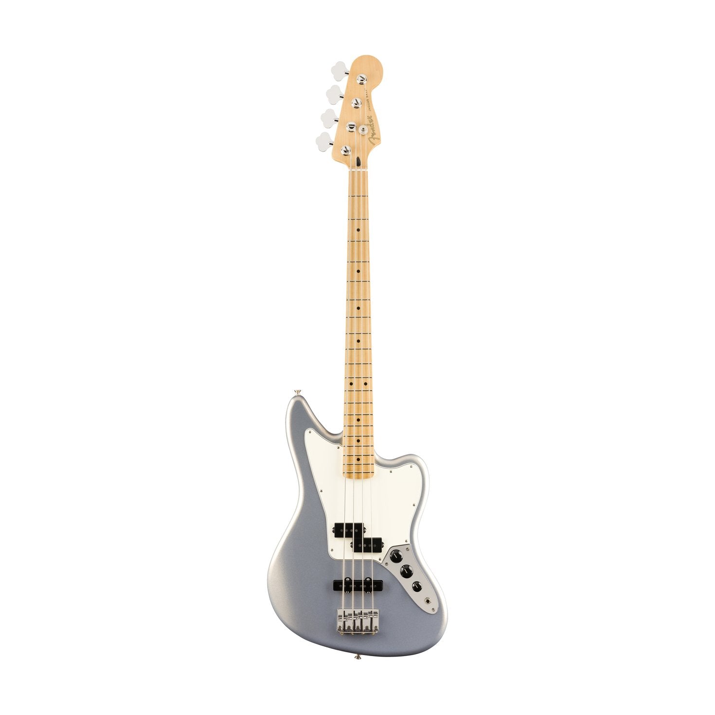 Fender Player Jaguar Bass Guitar, Maple FB, Silver, FENDER, BASS GUITAR, fender-bass-guitar-f03-014-9302-581, ZOSO MUSIC SDN BHD